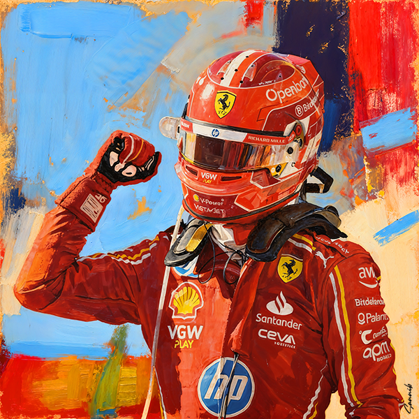 Leclerc | Ferrari No.16 | Studio Print