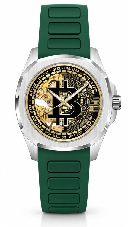 Time Is Money - Sannib Bitcoin-Inspired Skeleton Watch