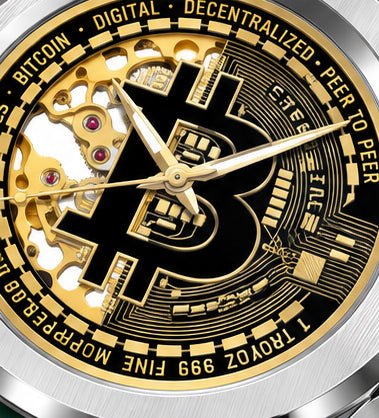 Time Is Money - Sannib Bitcoin-Inspired Skeleton Watch