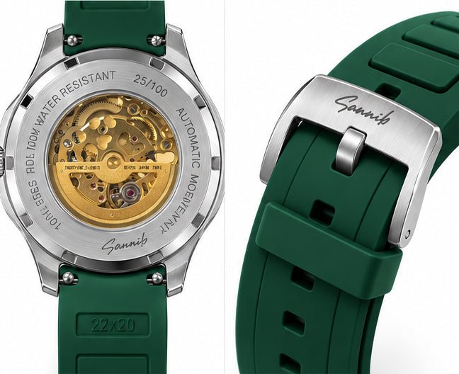 Time Is Money - Sannib Bitcoin-Inspired Skeleton Watch